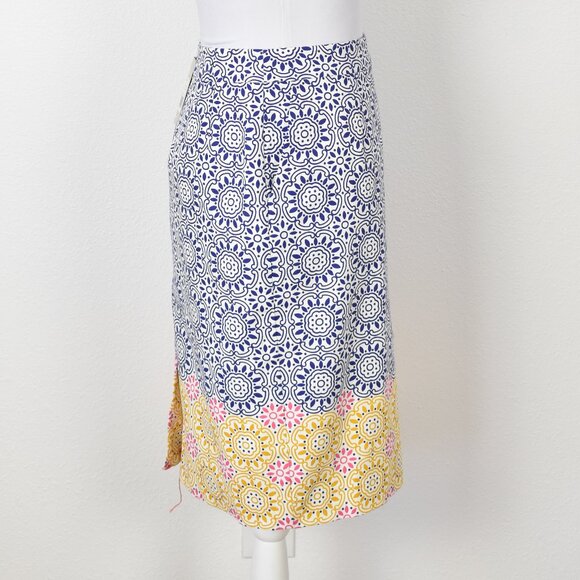 Boden Gabriella Pencil Skirt Blue Sun Tile NEW - 8 - Picture 4 of 8